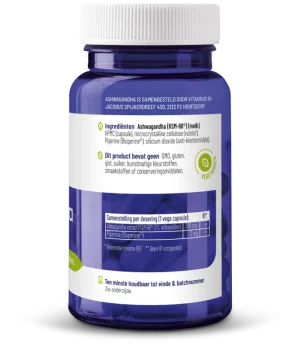 afbeelding van Ashwagandha KSM-66® & Bioperine® (60 capsules)