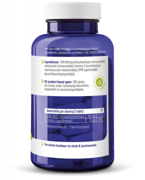 afbeelding van MSM 1000 mg met vitamine C