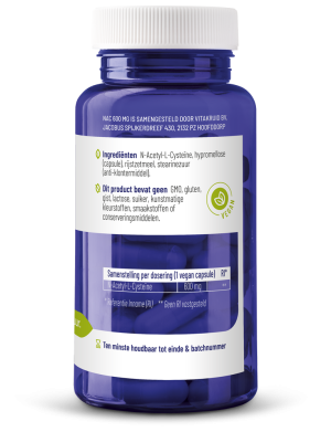 afbeelding van NAC 600 mg N-Acetyl-L-Cysteïne (60 vegan capsules)